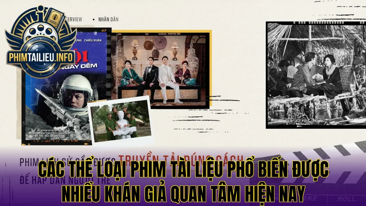 Các thể loại phim tài liệu phổ biến được nhiều khán giả quan tâm hiện nay