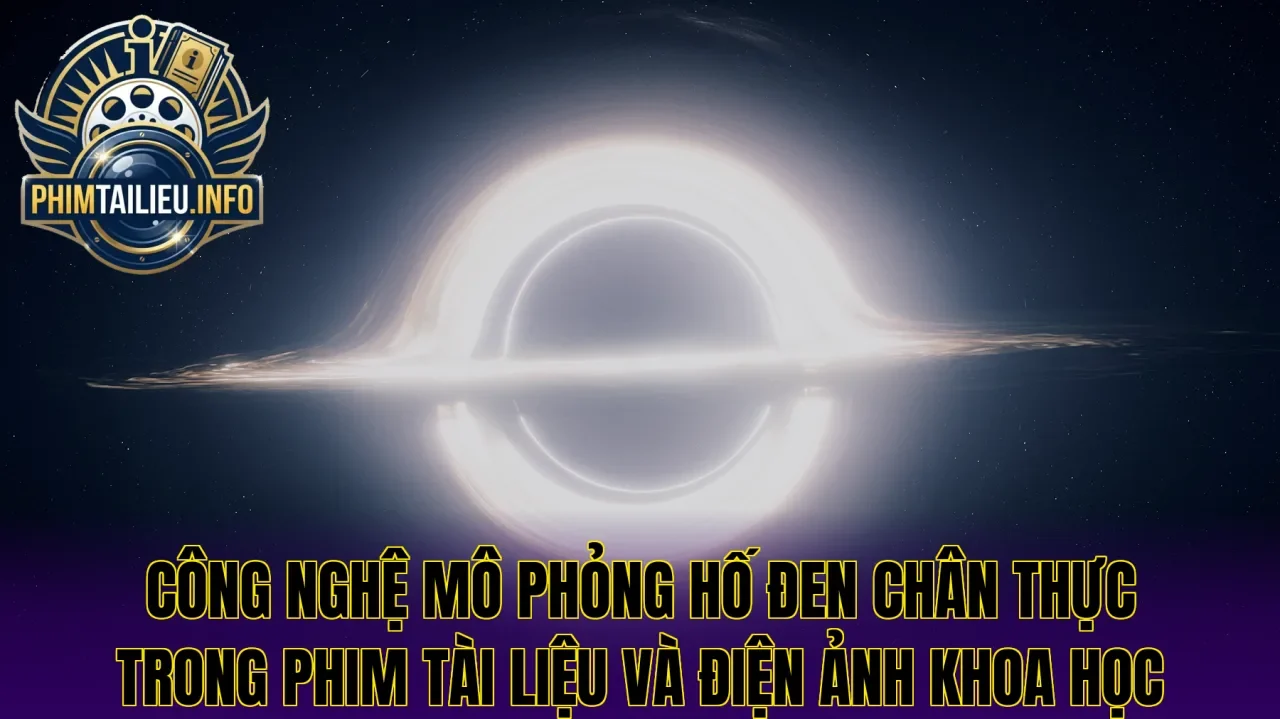 Công nghệ mô phỏng hố đen chân thực trong phim tài liệu và điện ảnh khoa học
