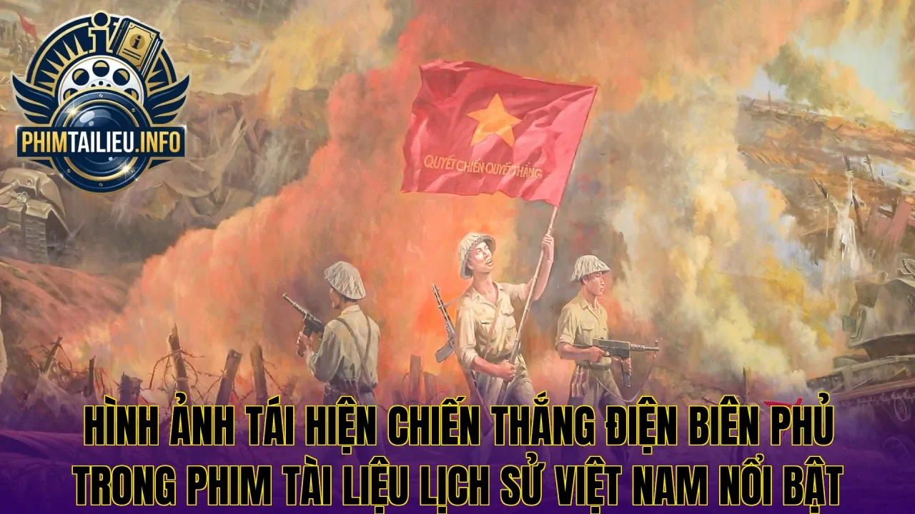 Hình ảnh tái hiện chiến thắng Điện Biên Phủ trong phim tài liệu lịch sử Việt Nam nổi bật