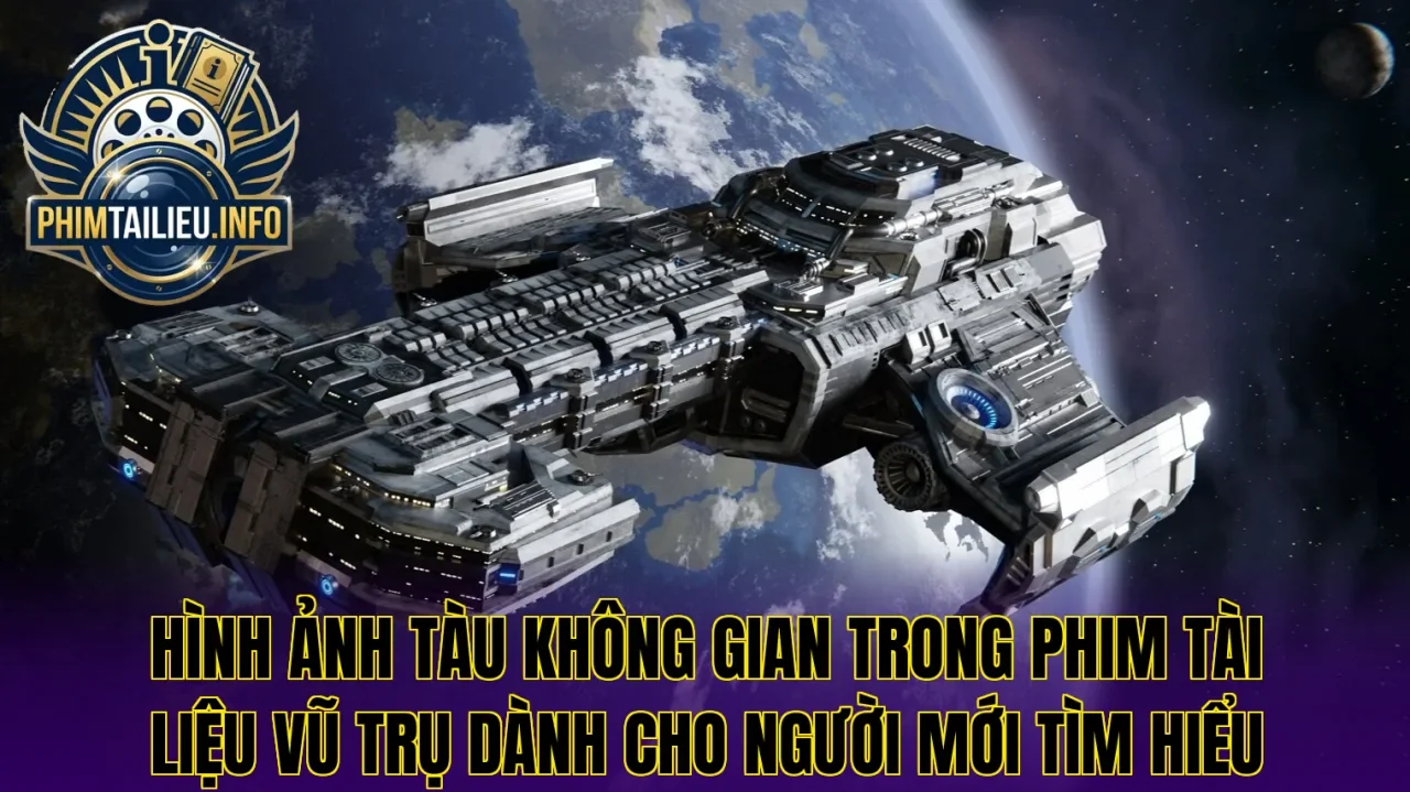 Hình ảnh tàu không gian trong phim tài liệu vũ trụ dành cho người mới tìm hiểu